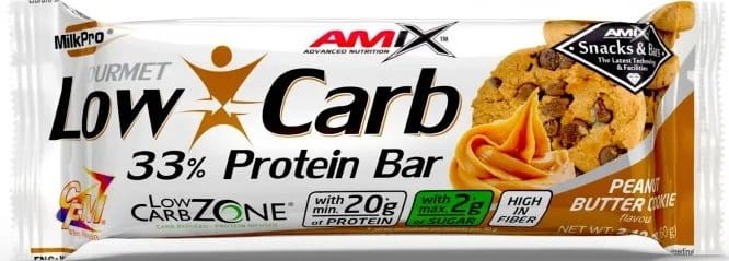 Baton proteic Amix Low-Carb 33% proteine ​​60g