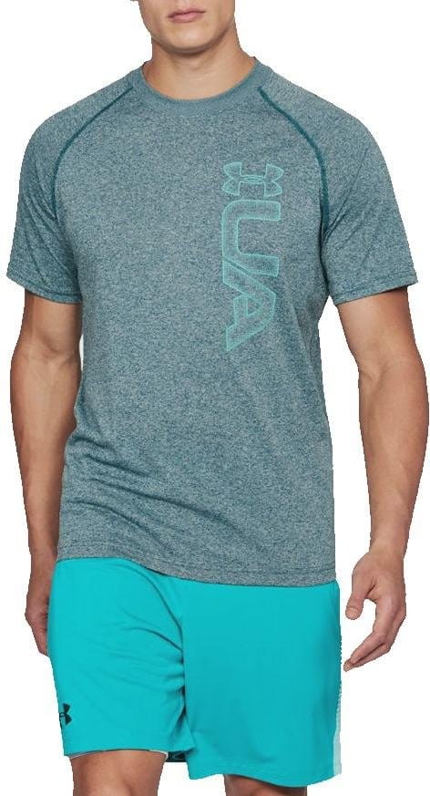 Tricou Under Armour UA Tech Graphic SS Tee-GRN