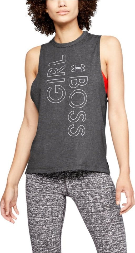 Maiou Under Armour Graphic GIRL BOSS MUSCLE TANK