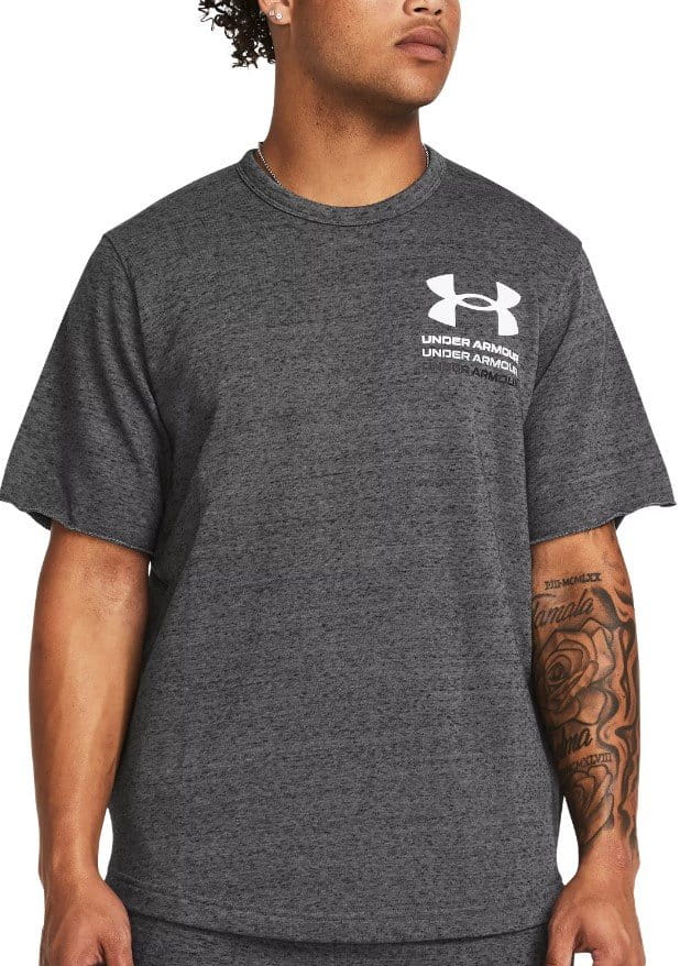 Tricou Under Armour UA Rival Terry SS Colorblock-GRY