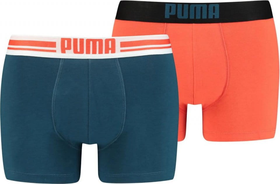 Boxeri Puma Placed Logo Boxer 2er Pack Rot Blau F025