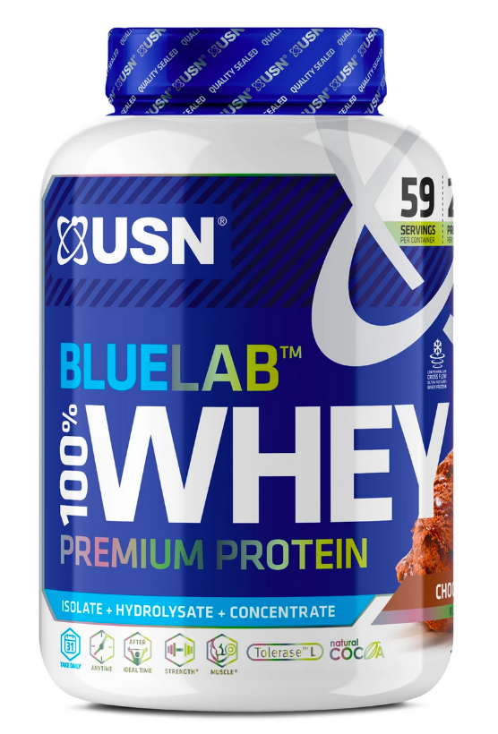 Pudre proteice USN BlueLab 100% Whey Premium Protein chocolate 2kg