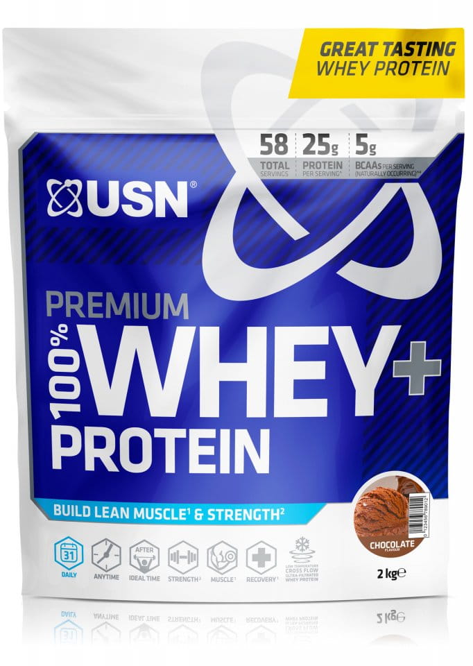 Proteine ​​din zer pudră USN 100% Premium 2kg wheytella