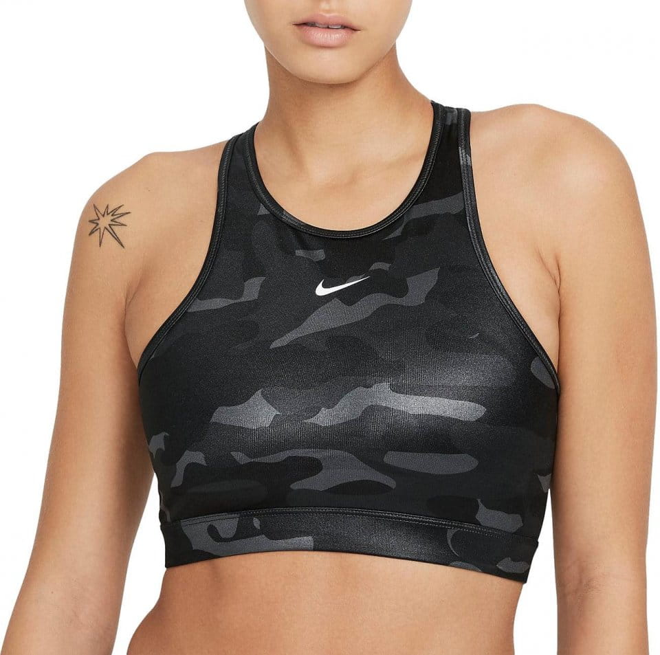 Bustiera Nike Dri-FIT Swoosh Women’s Medium-Support 1-Piece Pad High-Neck Sports Bra